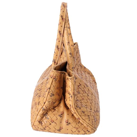 BOTTEGA VENETA Intrecciato Tote Bag 212735 Yellow Flowers - Picture 2 of 8